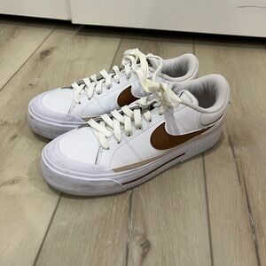 Nike White and Gray Sneakers